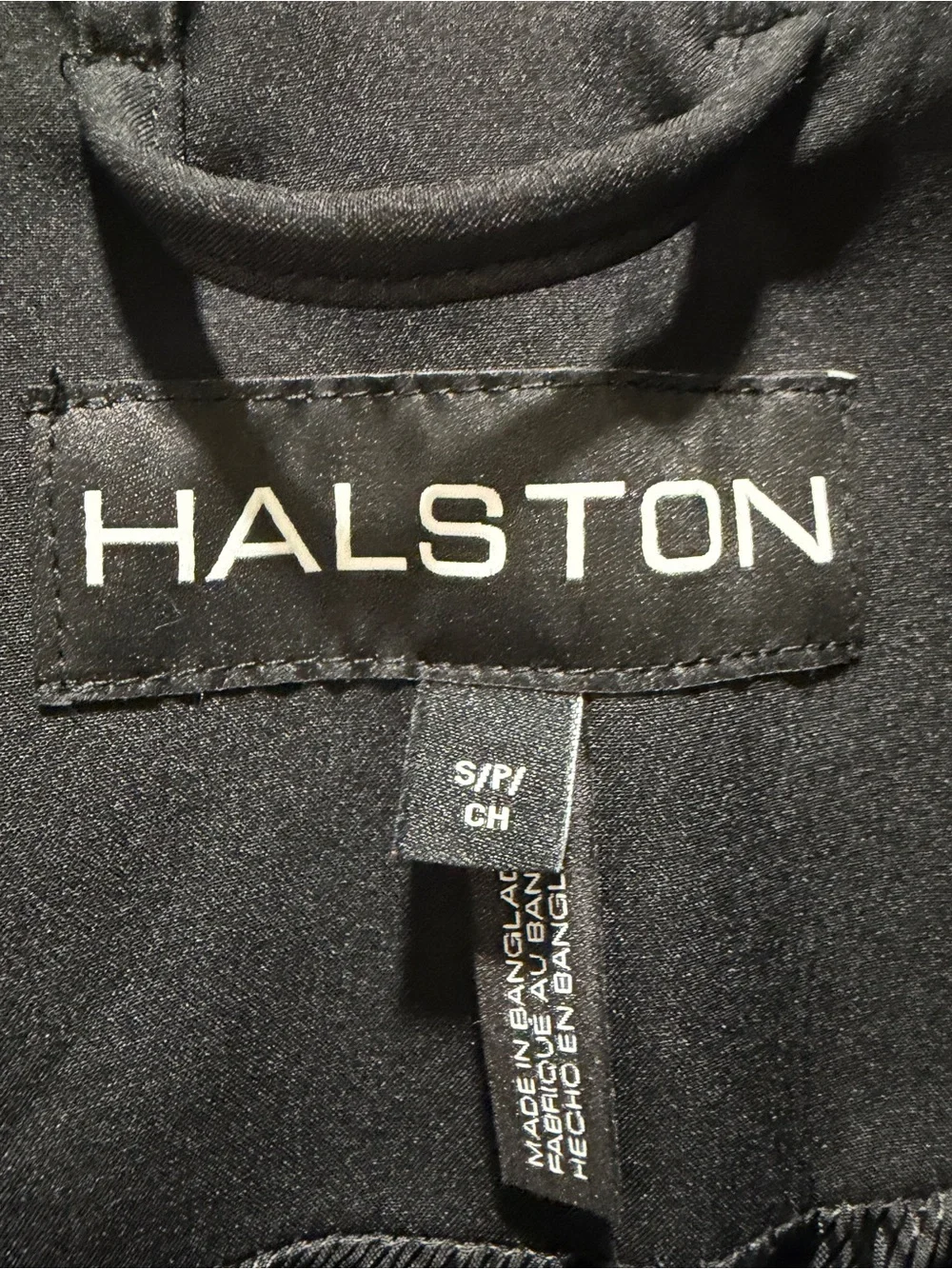 Halston Heritage Black Trench Coat